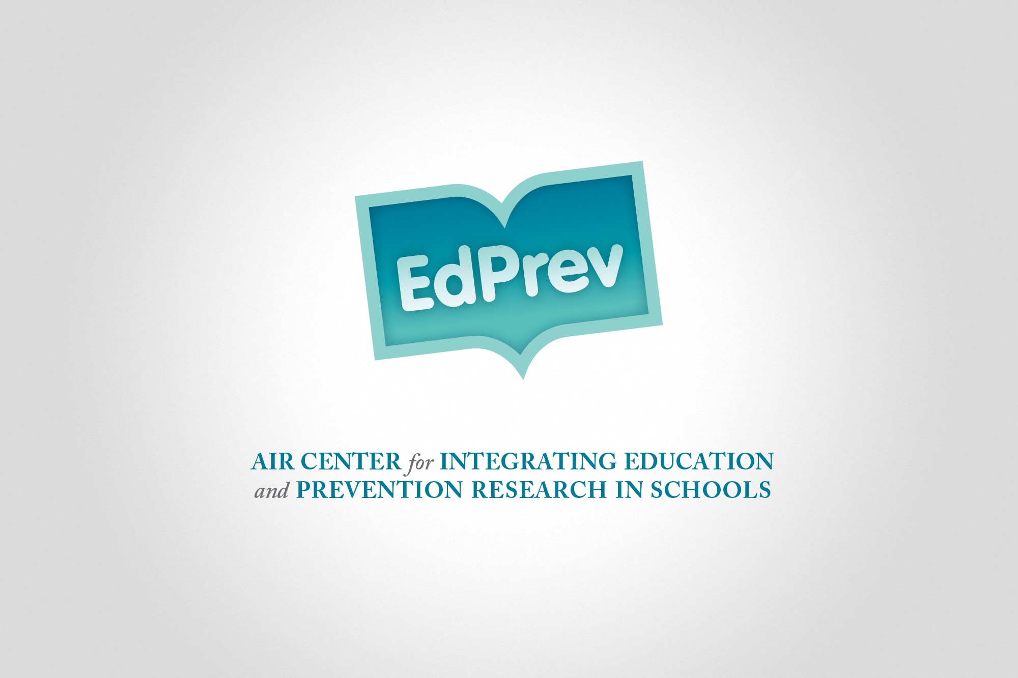 Brand logo design for NIH AIR Center for Integrating Education and Prevention Research in Schools.
