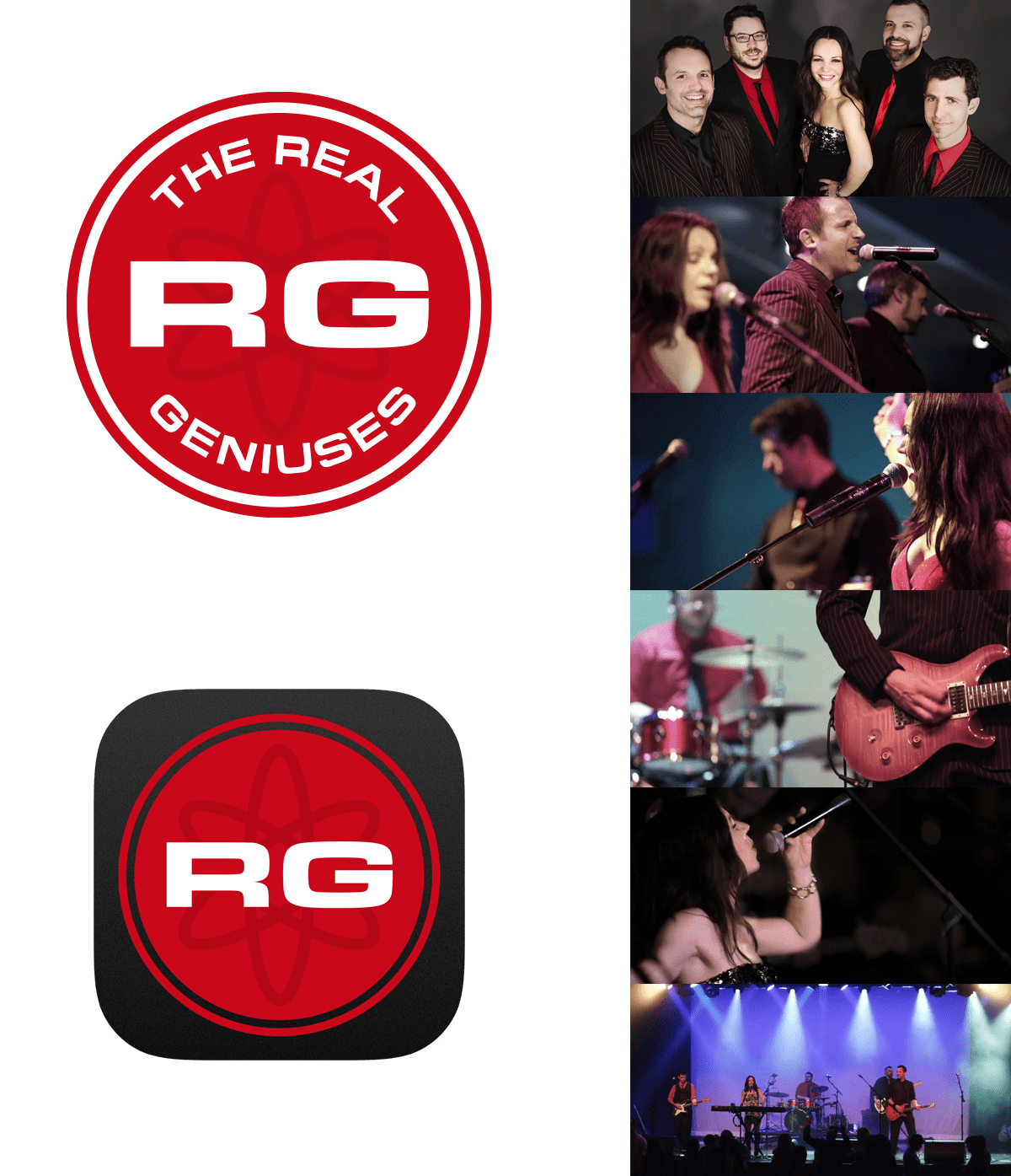 After image of Real Geniuses Band logo redesign